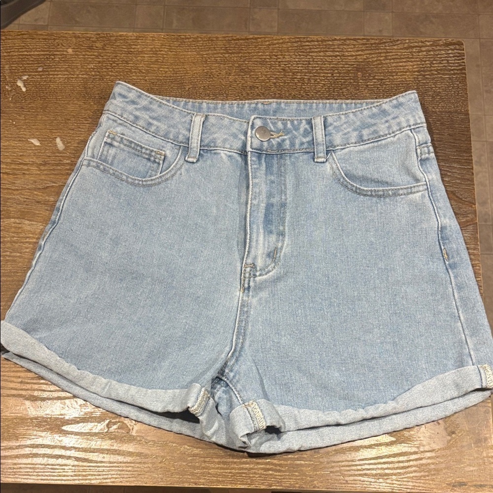 SHEIN Light Blue Jean Shorts for Women